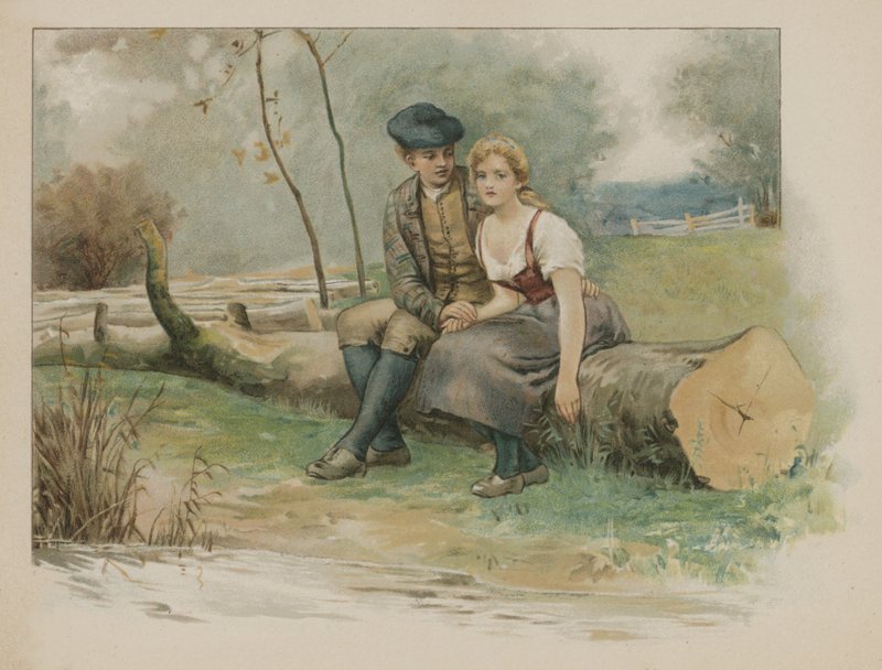 Highland Mary (chromolitho) af Henry Marriott Paget