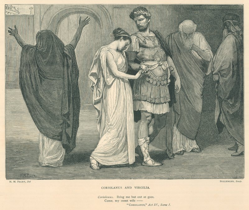 Illustration til Coriolanus af Henry Marriott Paget