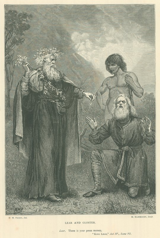 Illustration til Kong Lear af Henry Marriott Paget