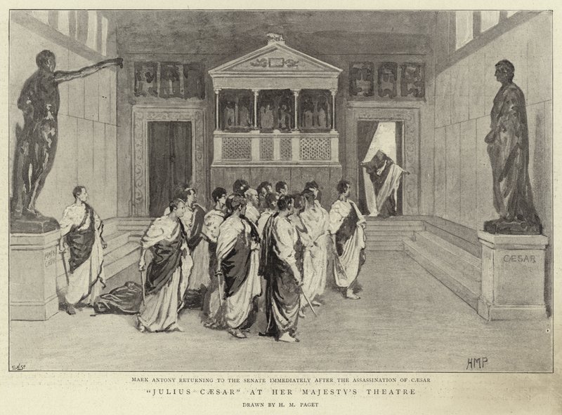 Julius Cæsar ved Hendes Majestæts Teater af Henry Marriott Paget