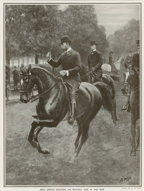 King Georges daglige tur i Hyde Park af Henry Marriott Paget