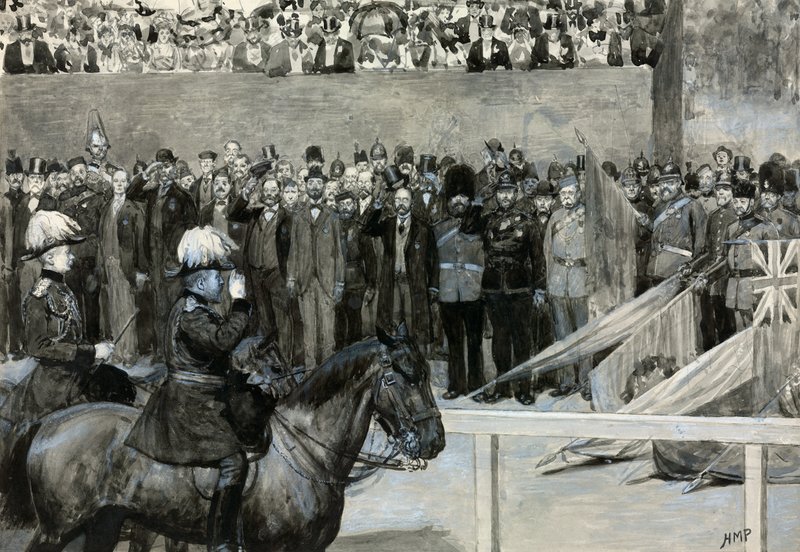 Prinsen af Wales ved den frivillige gennemgang, Horse Guard