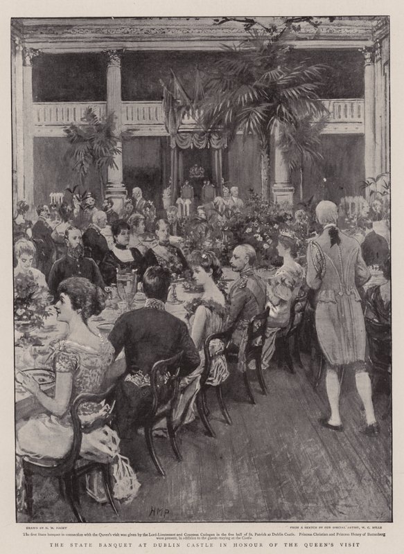 Statens banket på Dublin Castle til ære for dronningens besøg af Henry Marriott Paget