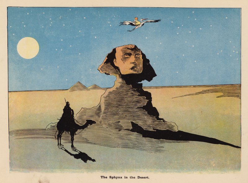 Illustration til The Adventures of a Japanese Doll (farvelitografi) af Henry Mayer