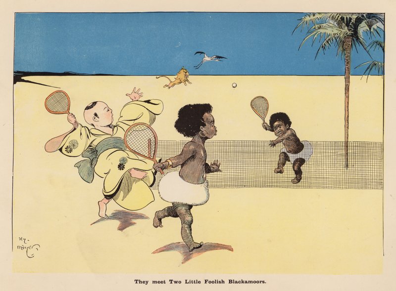 Illustration til The Adventures of a Japanese Doll (farvelitografi) af Henry Mayer