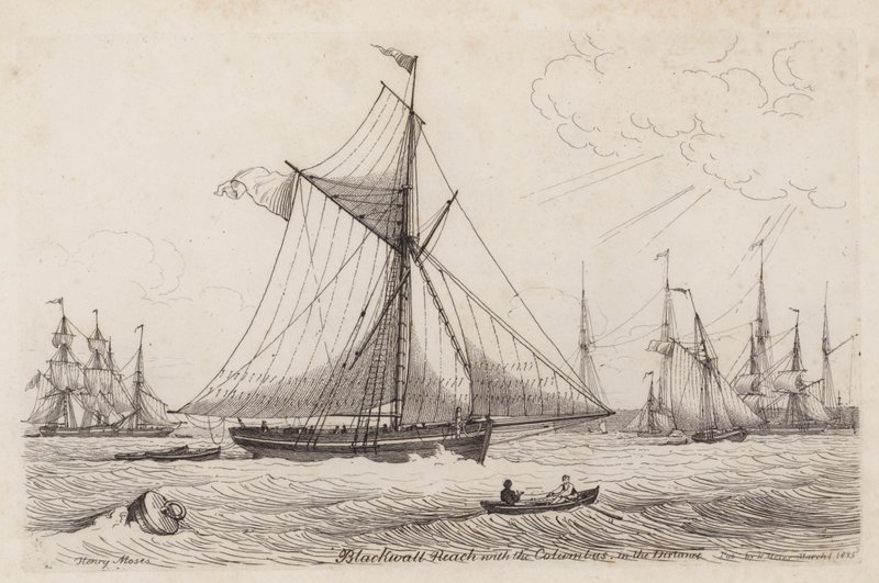 Blackwall Reach og Columbus i det fjerne af Henry Moses
