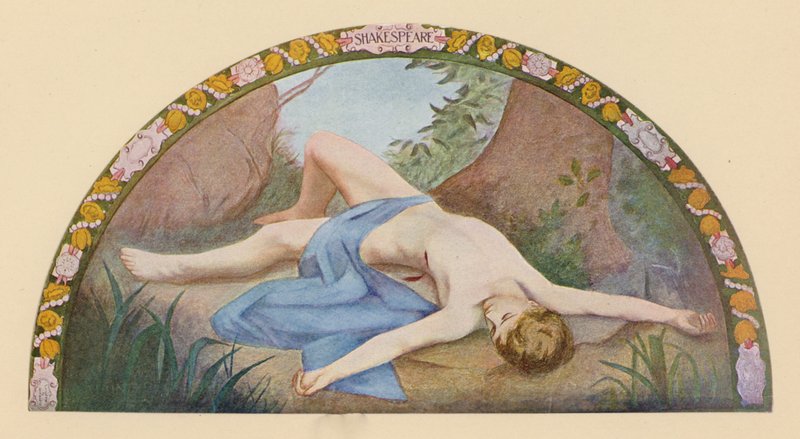 Shakespeares Adonis (farvelitografi) af Henry Oliver Walker