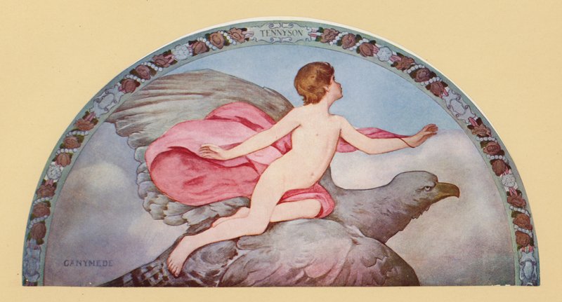 Tennysons Ganymedes (farvelitografi) af Henry Oliver Walker
