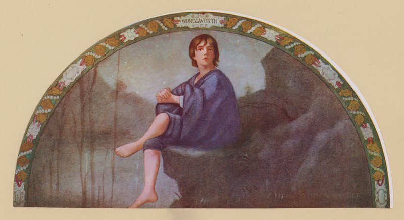 Wordsworths dreng af Winander (farvelitografi) af Henry Oliver Walker