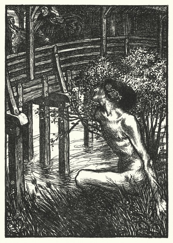 Matthew Arnold digt: The Neckan (gravering) af Henry Ospovat