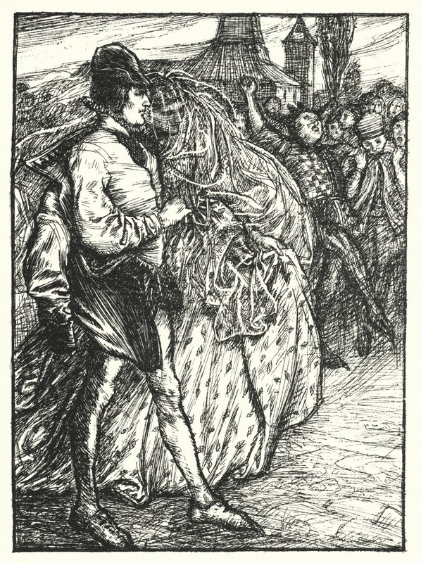 Shakespeares sang: "Det er jomfruhinden folk i hver by" (litho) af Henry Ospovat