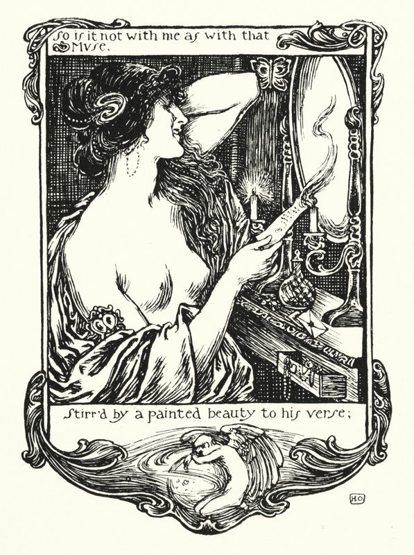 Shakespeares sonetter, sonet XXI (litho) af Henry Ospovat