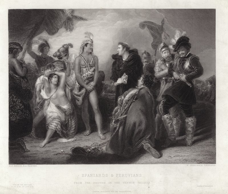 Spaniere og peruvianere af Henry Perronet Briggs