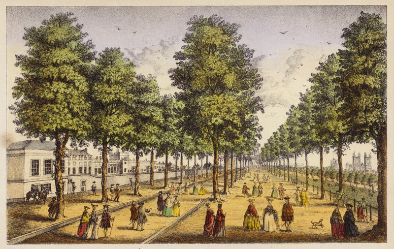 The Royal Palace of St James ved siden af parken, London af Henry Roberts