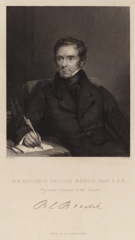 Portræt af Sir Benjamin Collins Brodie af Henry Room