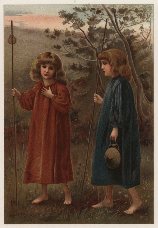 The Golden Shore (farve litho) af Henry Ryland