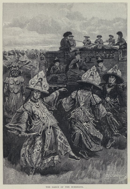 Burkhans dans (litho) af Henry Sandham