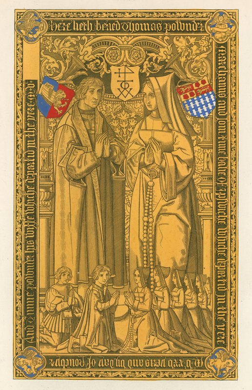 Fra en messing, i Church of St Mary Key Ipswich, 1525 af Henry Shaw