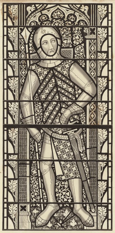 Gilbert de Clare, jarl af Clare, fra Tewkesbury Abbey Church, omkring 1340 af Henry Shaw