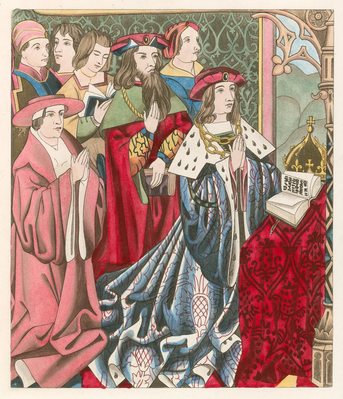 Henrik VI og hans hof af Henry Shaw