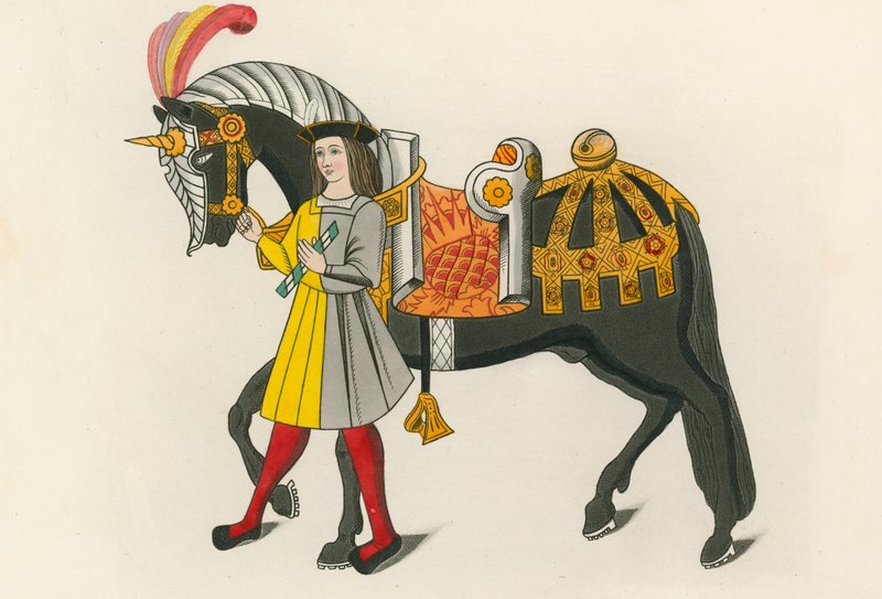 Hest og ledsager, 1511 af Henry Shaw