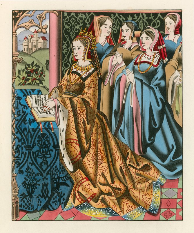 Margaret, dronning af Henrik VI og hendes hof, midten af det 15. århundrede af Henry Shaw