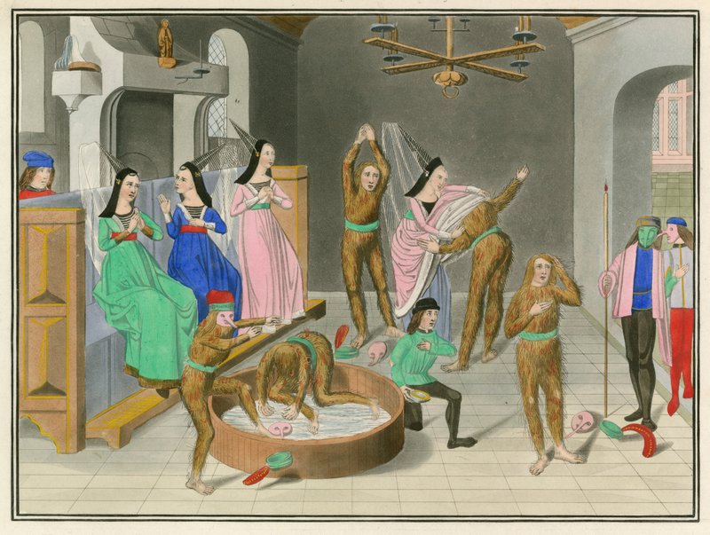 Masque af Charles VI af Frankrig, slutningen af det 15. århundrede af Henry Shaw