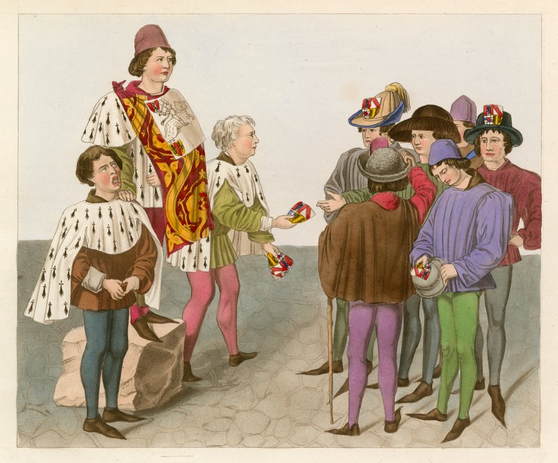 Udråbelse af en turnering, 1450 af Henry Shaw