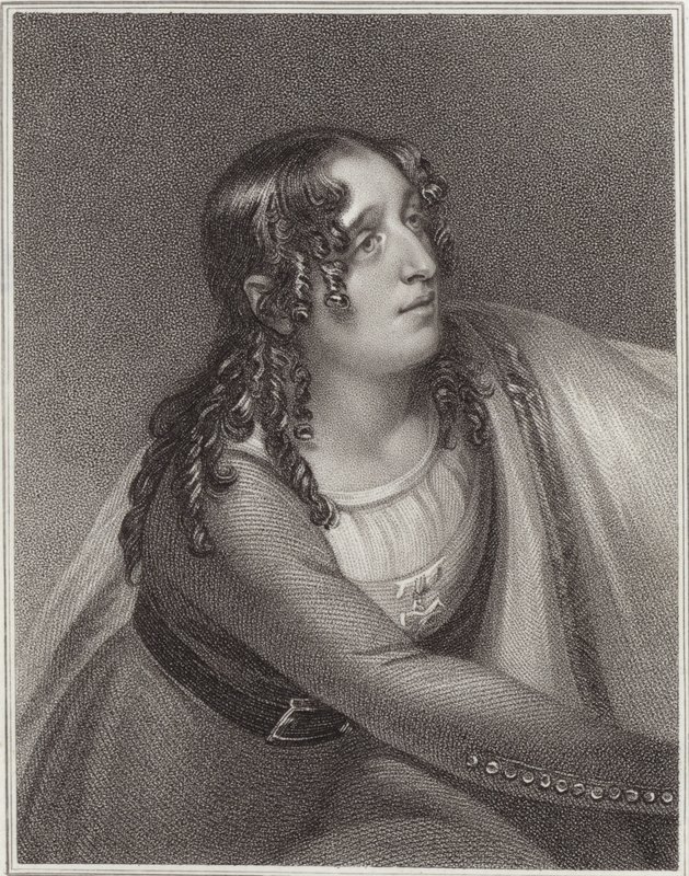 Miss Duncan i karakteren af Florence i The Curfew af Henry Singleton