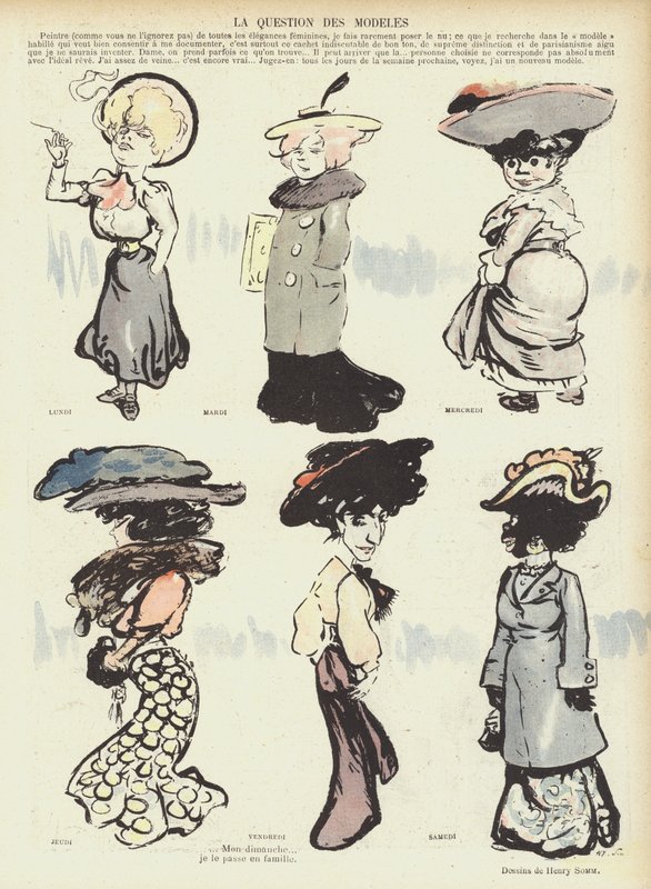 Illustration til Le Rire af Henry Somm