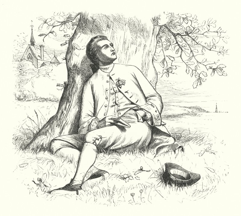 Ateisten og Agernet (gravering) af Henry Stacey (after) Marks