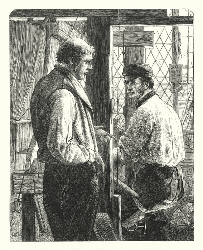 De to vævere (gravering) af Henry Stacey (after) Marks