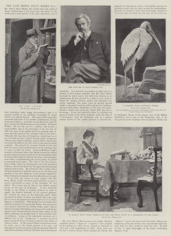 Den afdøde Henry Stacy Marks, RA af Henry Stacey Marks