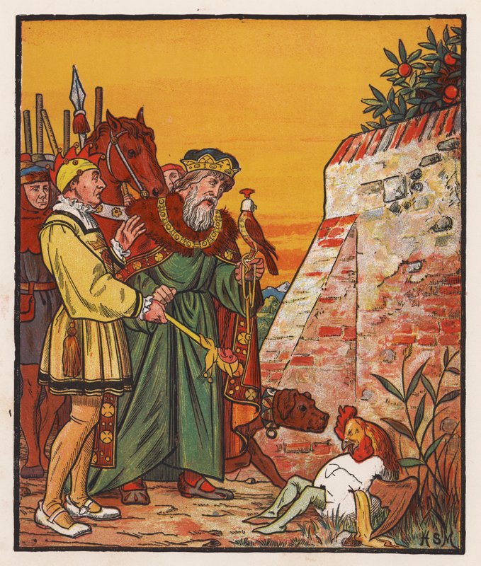 Humpty Dumpty (farvelitografi) af Henry Stacy (after) Marks