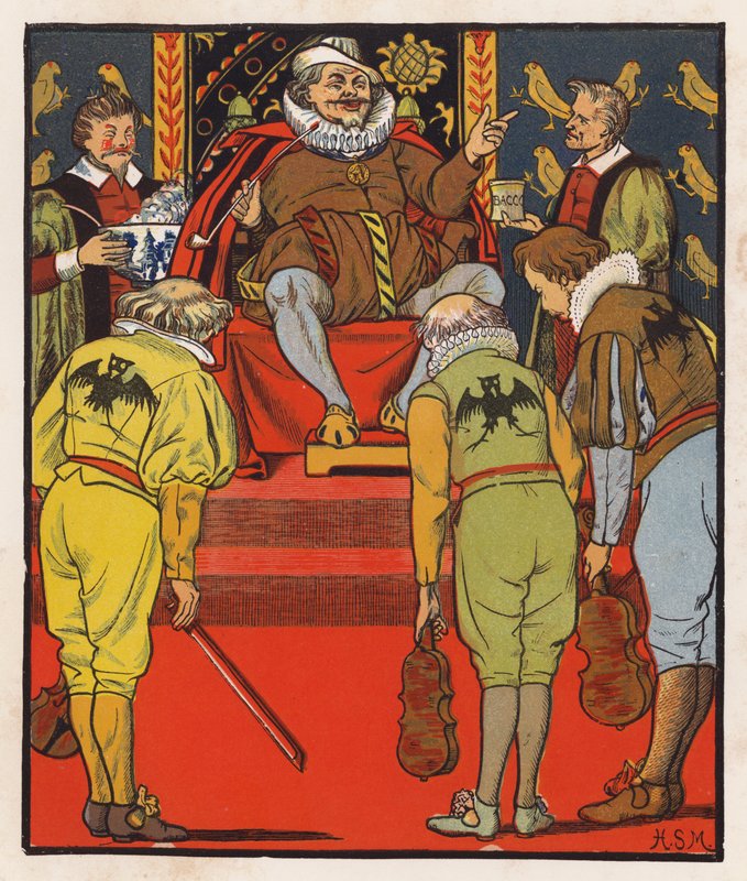 Old King Cole (farvelitografi) af Henry Stacy (after) Marks
