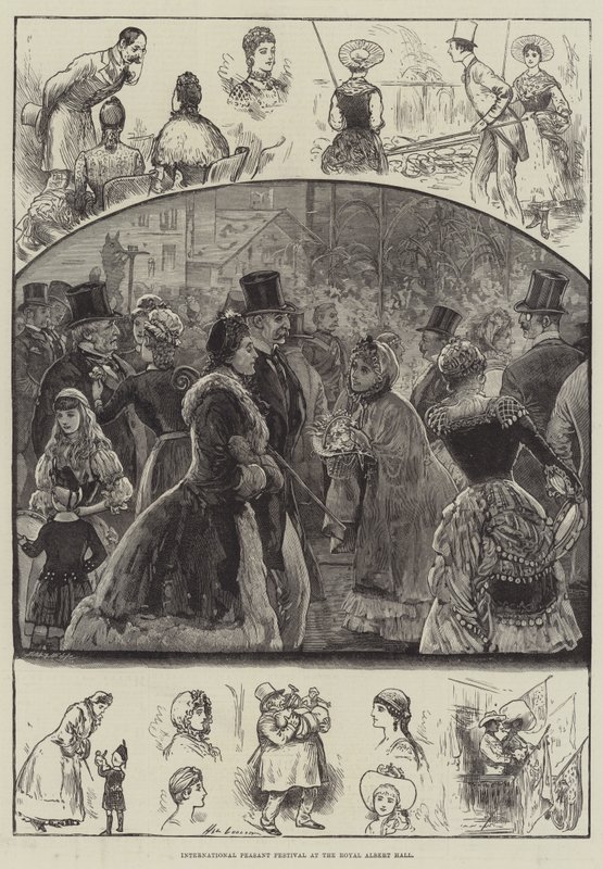 International Peasant Festival i Royal Albert Hall af Henry Stephen Ludlow