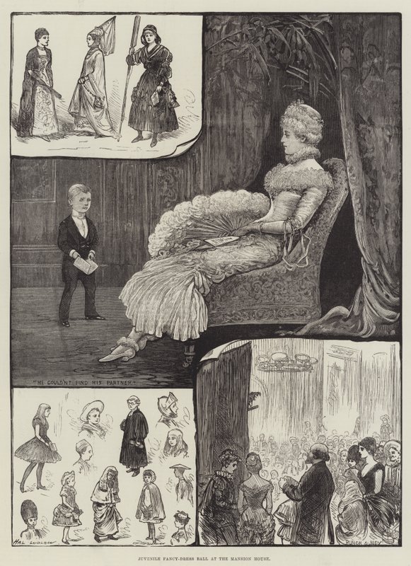 Juvenile Fancy-Dress Ball på Mansion House af Henry Stephen Ludlow