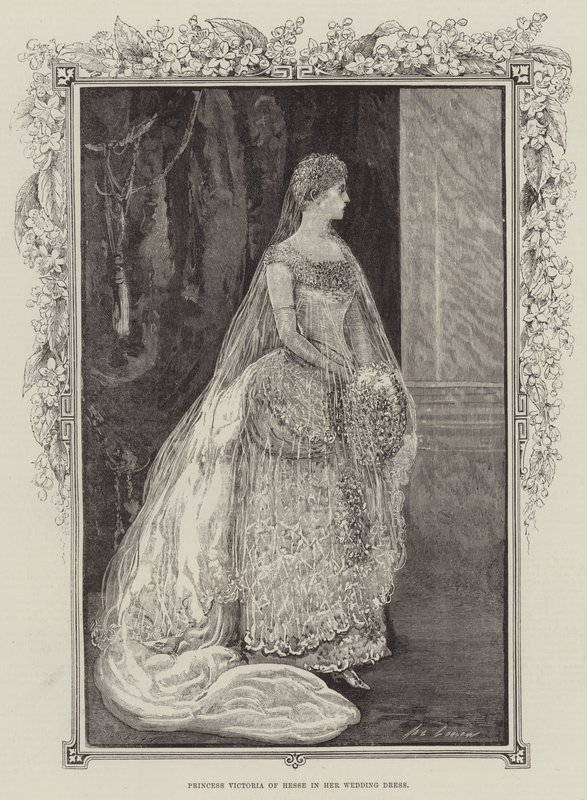 Prinsesse Victoria af Hessen i sin brudekjole af Henry Stephen Ludlow