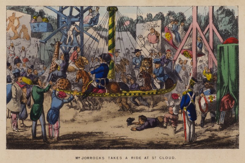 Illustration til Jorrocks Jaunts and Jollities (farve litho) af Henry Thomas (after) Alken