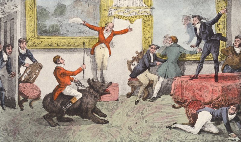 "Tally-Ho! Tally-Ho! En ny jæger; først da, Tally-Ho! Tally Ho!" (litografi) af Henry Thomas (after) Alken