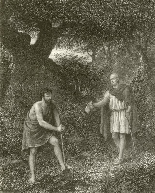 Timon og Flavius af Henry Wallis
