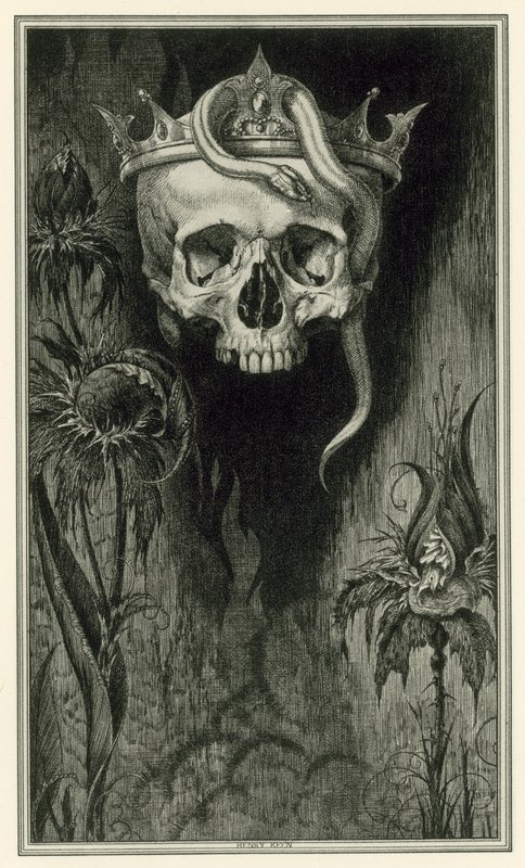 The Duchess Of Malfi af John Webster: Tailpiece (litho) af Henry Weston Keen