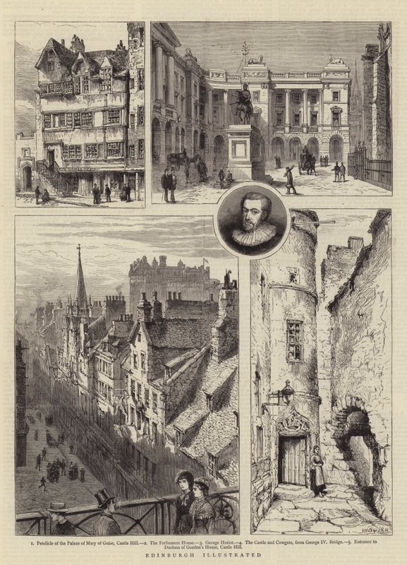 Edinburgh Illustreret af Henry William Brewer