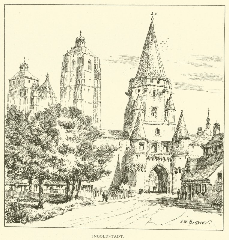 Ingolstadt (gravering) af Henry William Brewer