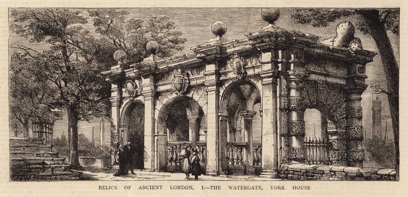 Relikvier fra det gamle London, I, Watergate, York House af Henry William Brewer