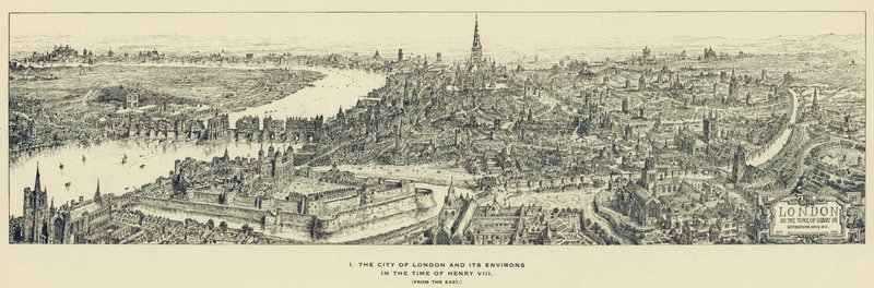 City of London og dens omgivelser i Henry VIII