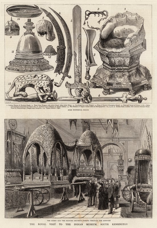 Det kongelige besøg på Indian Museum, South Kensington af Henry William Brewer