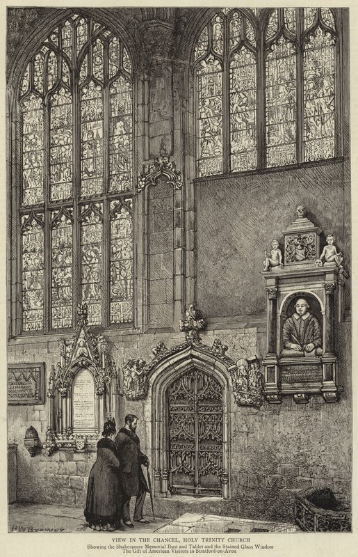 Udsigt i kancelliet, Holy Trinity Church af Henry William Brewer