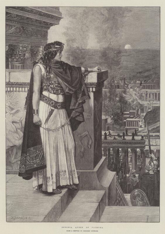 Zenobia, dronning af Palmyra af Herbert Gustave Schmalz