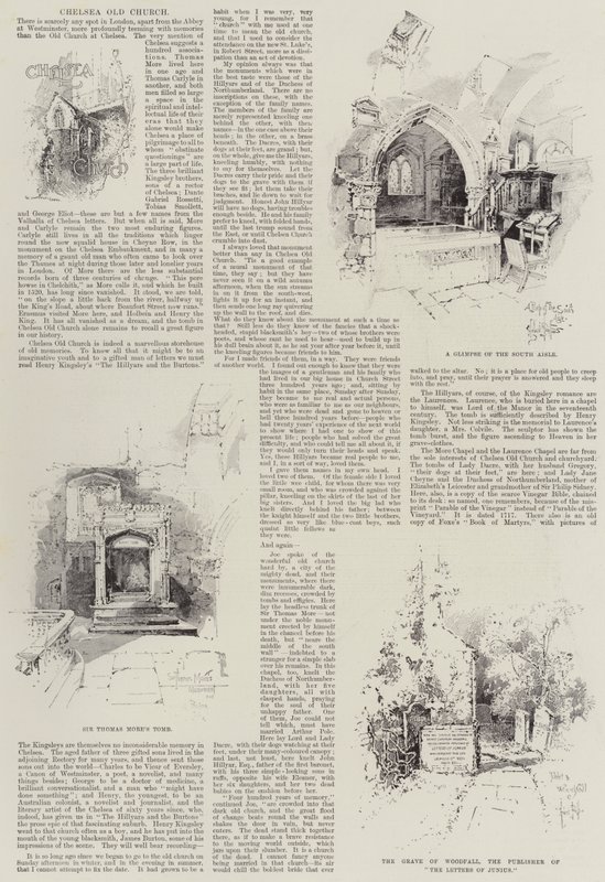 Chelsea gamle kirke af Herbert Railton